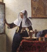 Jan Vermeer Young Woman with a Water Jug